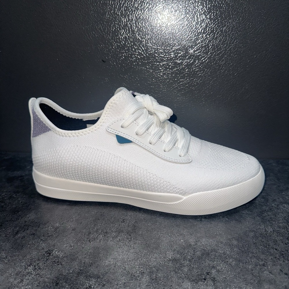 Vessi Weekend Sneaker Womens Size 9 Waterproof Shoes White Lilac Purple Mens 8 - Picture 4 of 12